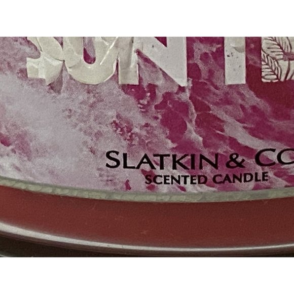 Bath & Body Works Slatkin RASPBERRY SUN TEA 3-Wick Candle 14.5 oz Retired RARE - Picture 4 of 11